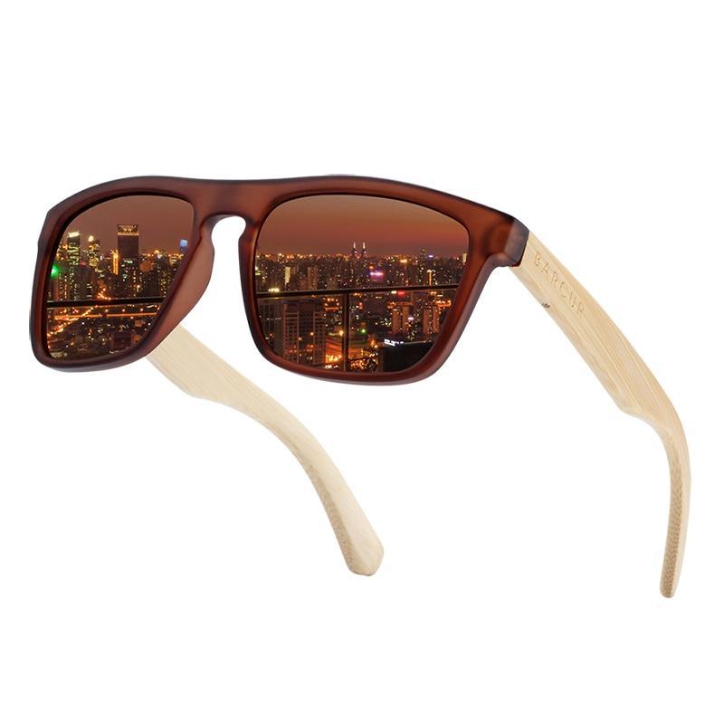 Polarized Bamboo Elegant Wood Sunglasses for Men and Women in Famous Retro Classic Style Design With UV400 Protection
