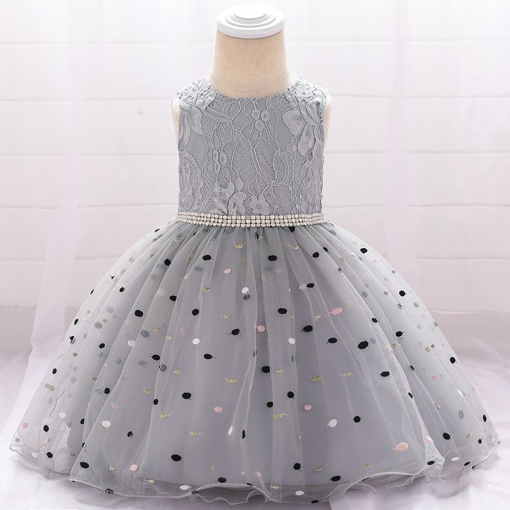 New Baby Dots Printing Princess Birthday Dress Ball Gown Clothing Unique Design Perfect Gift