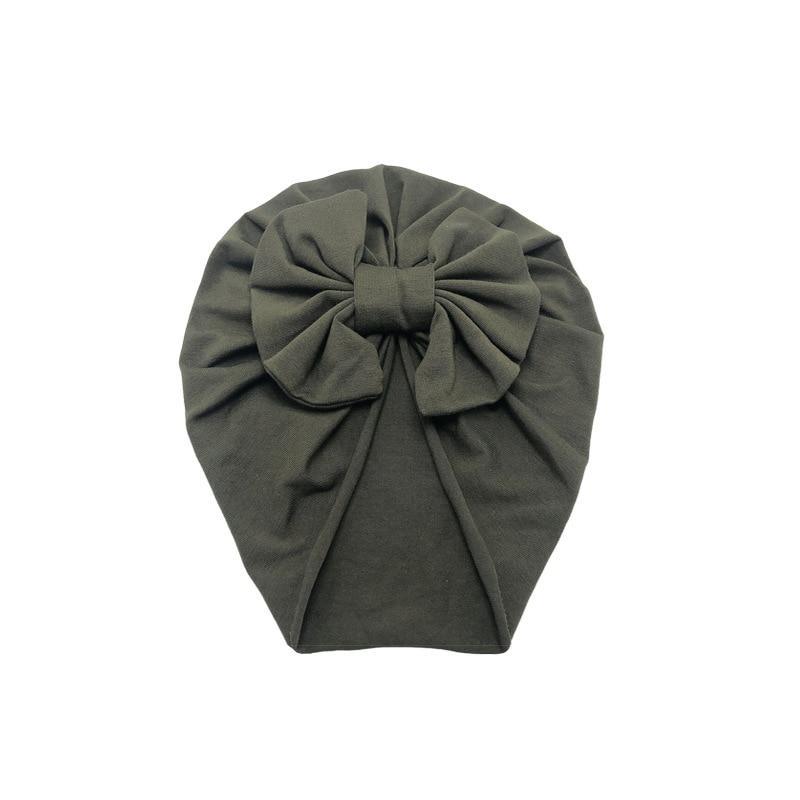 Luxury Modern Baby Headband Hat Bowknot Print Cotton Stretchy Turban Headband Infant Head Wrap Beanie Hat For Babies and Kids