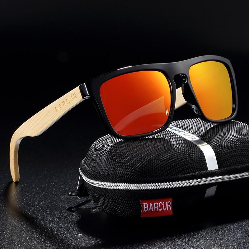 Polarized Bamboo Elegant Wood Sunglasses for Men and Women in Famous Retro Classic Style Design With UV400 Protection