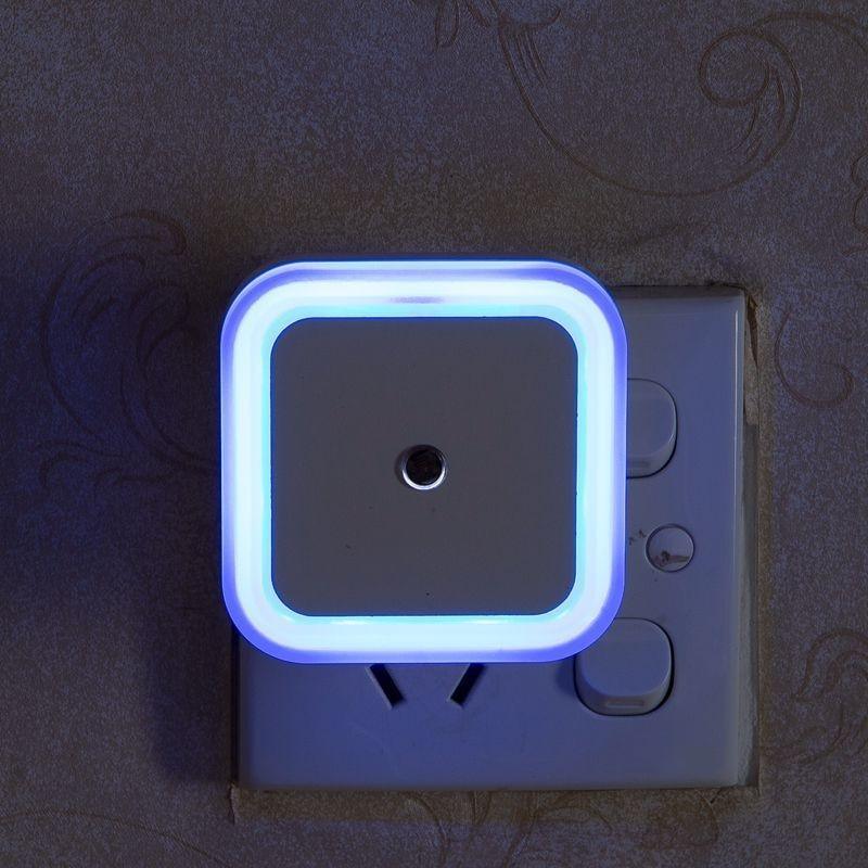 STEVVEX Wireless Sensor LED Night Light with EU and US Plug Mini Square Night Lights For Baby Room Bedroom Corridor Lamp multi purpose