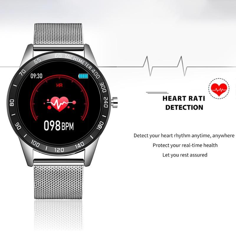 Modern Luxury New Smart Watch For Men and Women LED Color Screen And With Heart Rate Blood Pressure Tracker With Multi-Function Mode Sport Smartwatch fitness Tracker