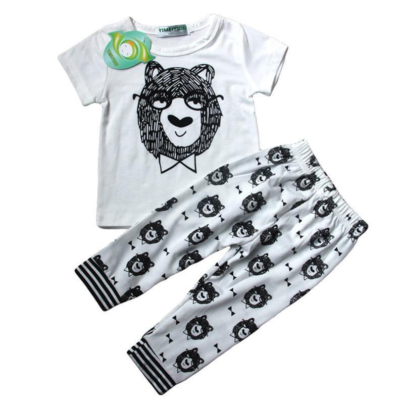 Newborn Baby Clothes Hoodies+Pant 2pcs Outfit Suit Costume Infant Clothing For Baby boys Set