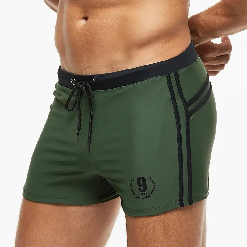 Men's Breathable Gym & Swim Shorts Adjustable Waist Quick Dry