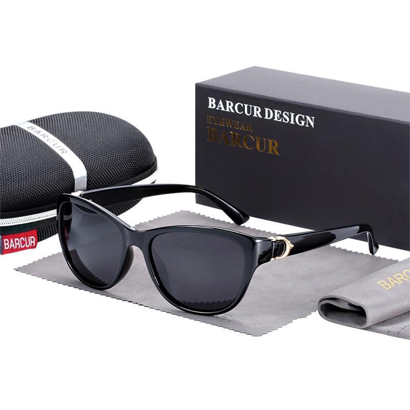 NEW TR90 Ladies and Woman Gradient Cat Eye Sunglasses Polarized Glasses In Modern Luxury Style and With UV Protection