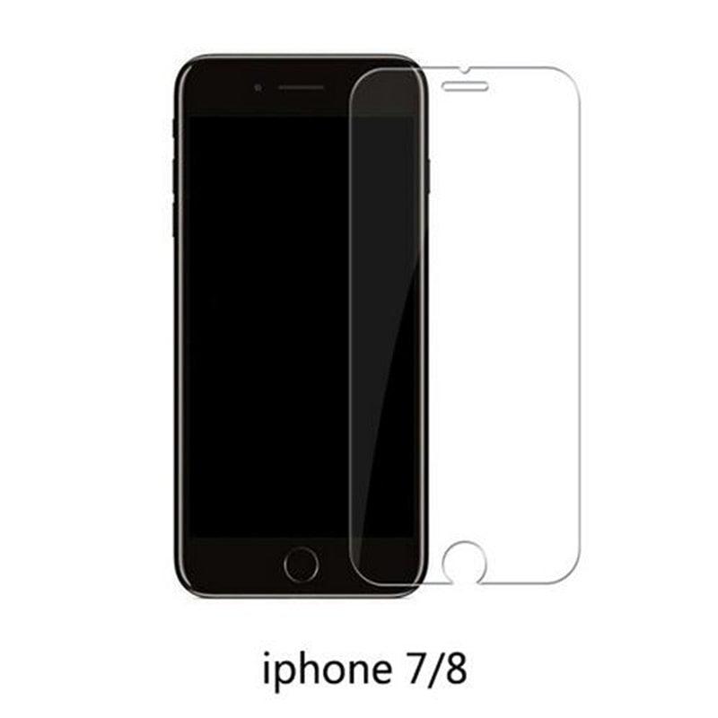 3PCS Transparent Protective Glass For iPhone 13 12 11 X XS Max Mini XR Tempered Glass For iPhone 7 8 6 Plus SE Screen Protector Scratch Resistant Screen Guard 9H Hardness Screen Protector