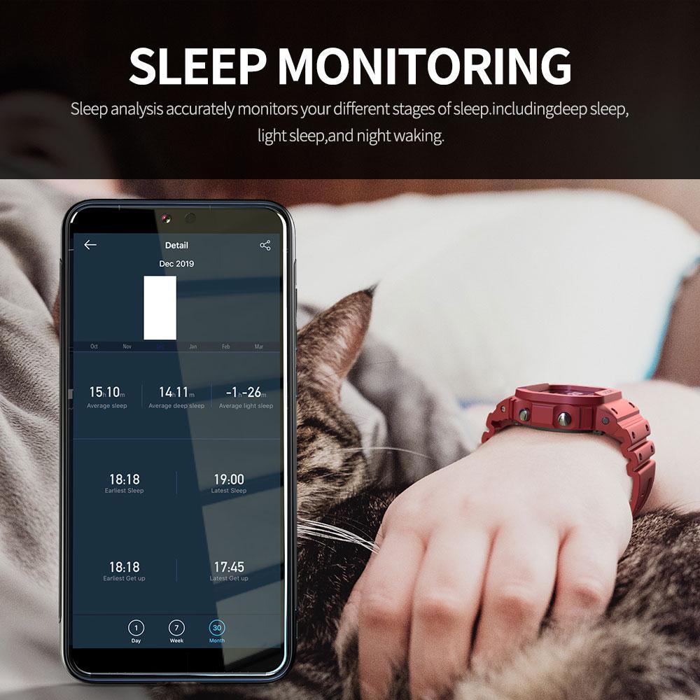 Ocean Army Smart Watch For Menand Woman For Fitness and Sport With Tracker Blood Pressure Message Push Heart Rate Monitor and Clock Smartwatc For Android