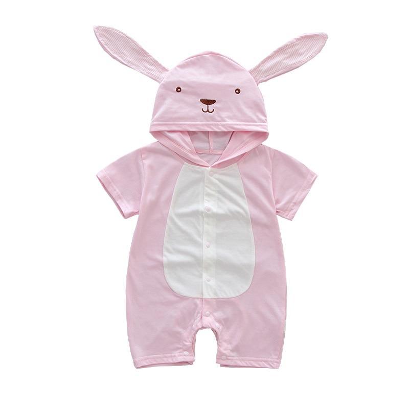 Infant Jumpsuit Summer Romper Cartoon Animal Print Girl and Boy Cotton Suit Newborn Romper Design