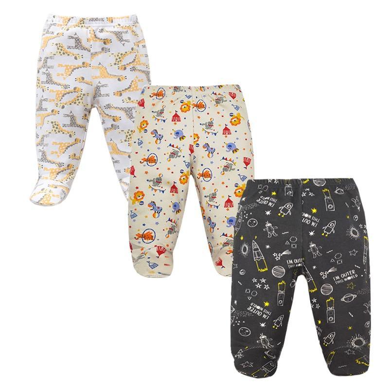 3PCS Baby Pants 100% Cotton Baby Girls and Boys Clothes Unisex Casual Bottom PP Pants Newborn Baby Clothing For Children