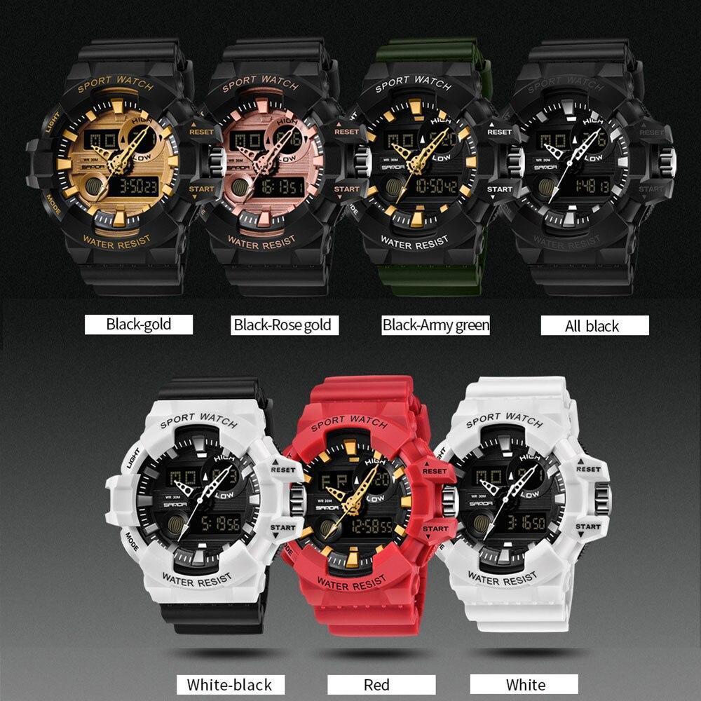 Sport Men Watches White G style Watch In LED Digital Style Waterproof 30M Casual Luxury Elegant Style Relogios masculino