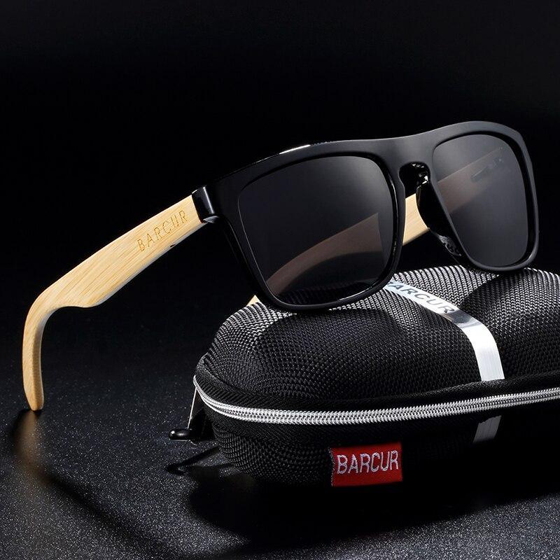 Polarized Bamboo Elegant Wood Sunglasses for Men and Women in Famous Retro Classic Style Design With UV400 Protection
