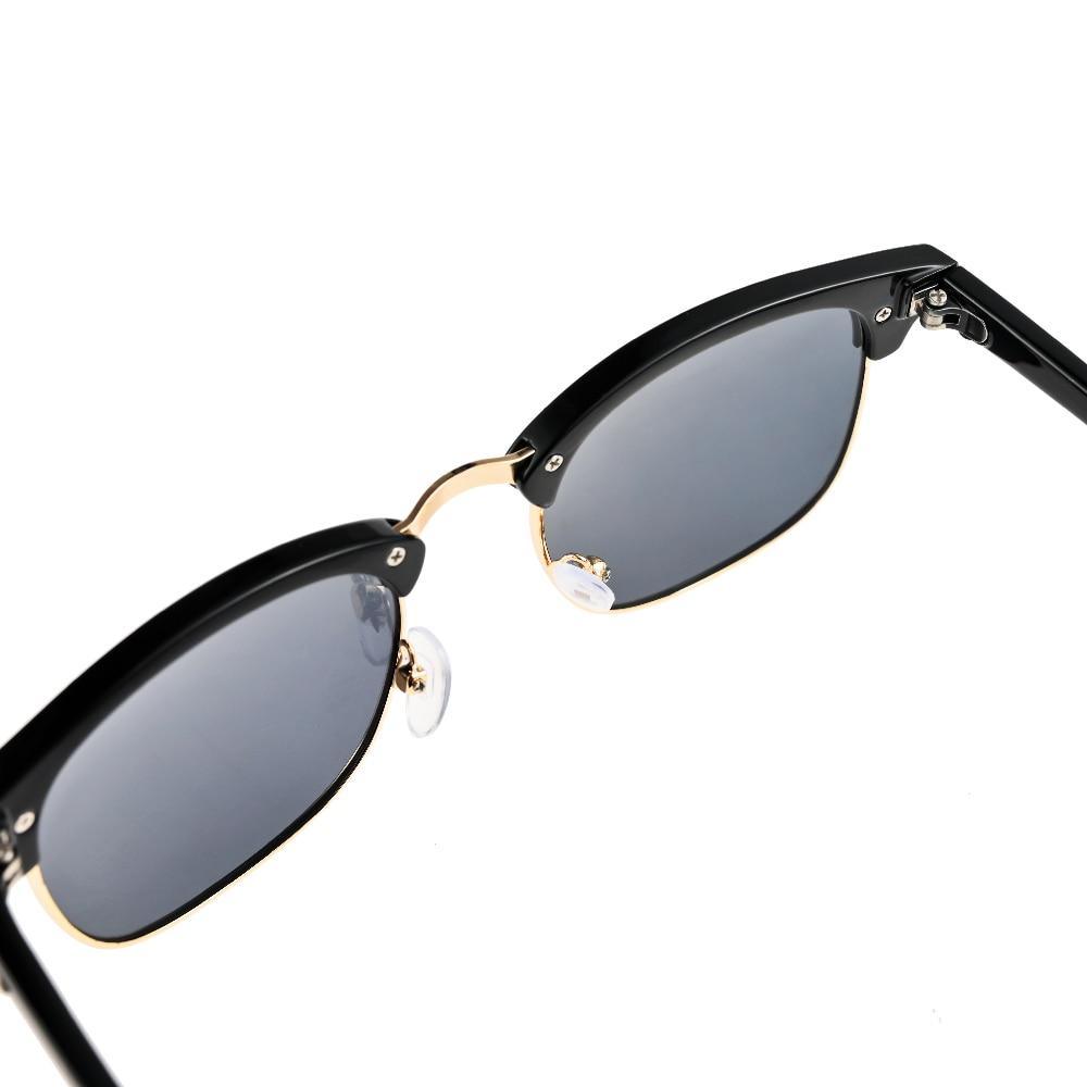 Polarized Semi-Rimless Unisex Man and Woman Classic Vintage Retro Sunglasses With U400 Protection Oculos De Sol Gafas