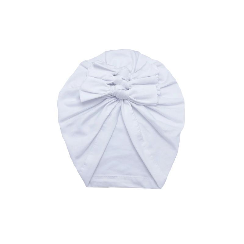 Luxury Modern Baby Headband Hat Bowknot Print Cotton Stretchy Turban Headband Infant Head Wrap Beanie Hat For Babies and Kids
