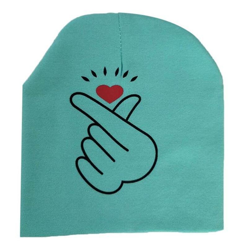 Modern Baby Hat Cute Ear Cotton Girls Cap Scarf Infant Hats Finger love Kids Boys Knitted Cap Winter hat I love mama/pap Cap