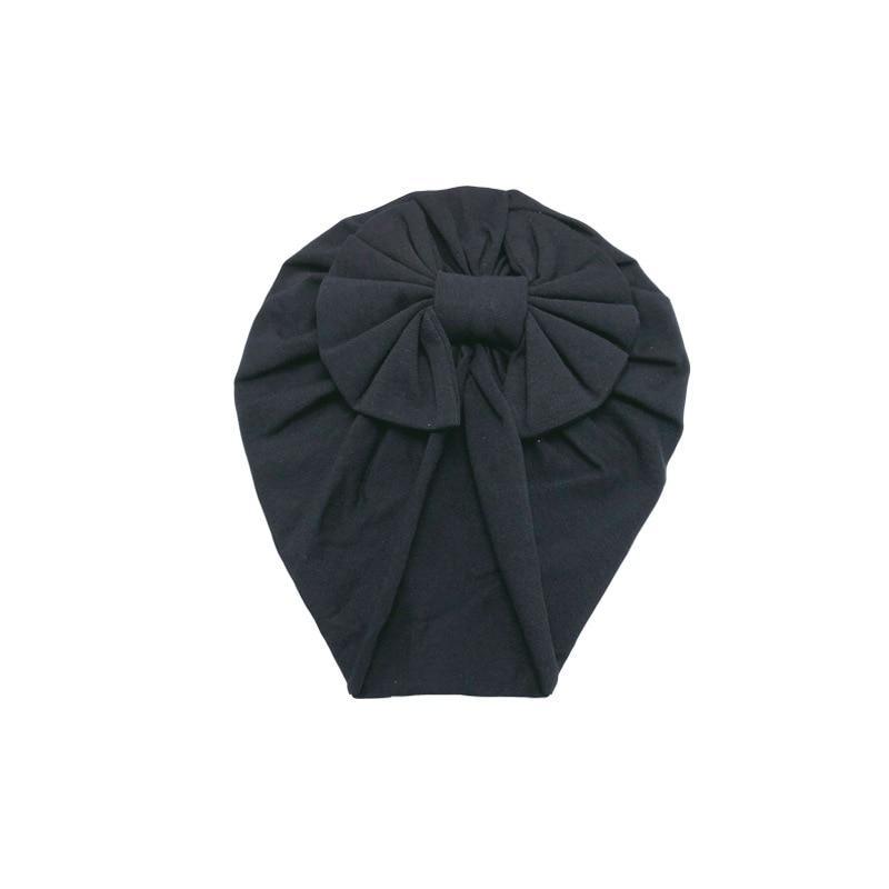 Luxury Modern Baby Headband Hat Bowknot Print Cotton Stretchy Turban Headband Infant Head Wrap Beanie Hat For Babies and Kids