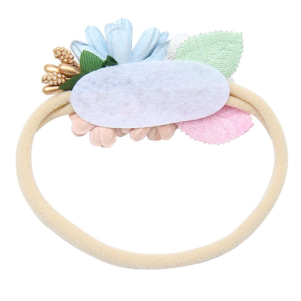 Handmade Luxury Pearl Baby Headbands Bundle Nylon Elastic Newborn Hair Accessories for Girls Kids