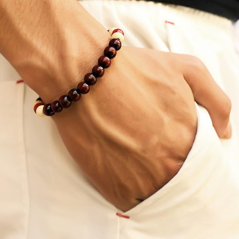 Lava Stone Men Wrist Bracelet Natural Moonstone Bead Tibetan Chakra Diffuser Bracelets For Men Jewelry Cool Gifts