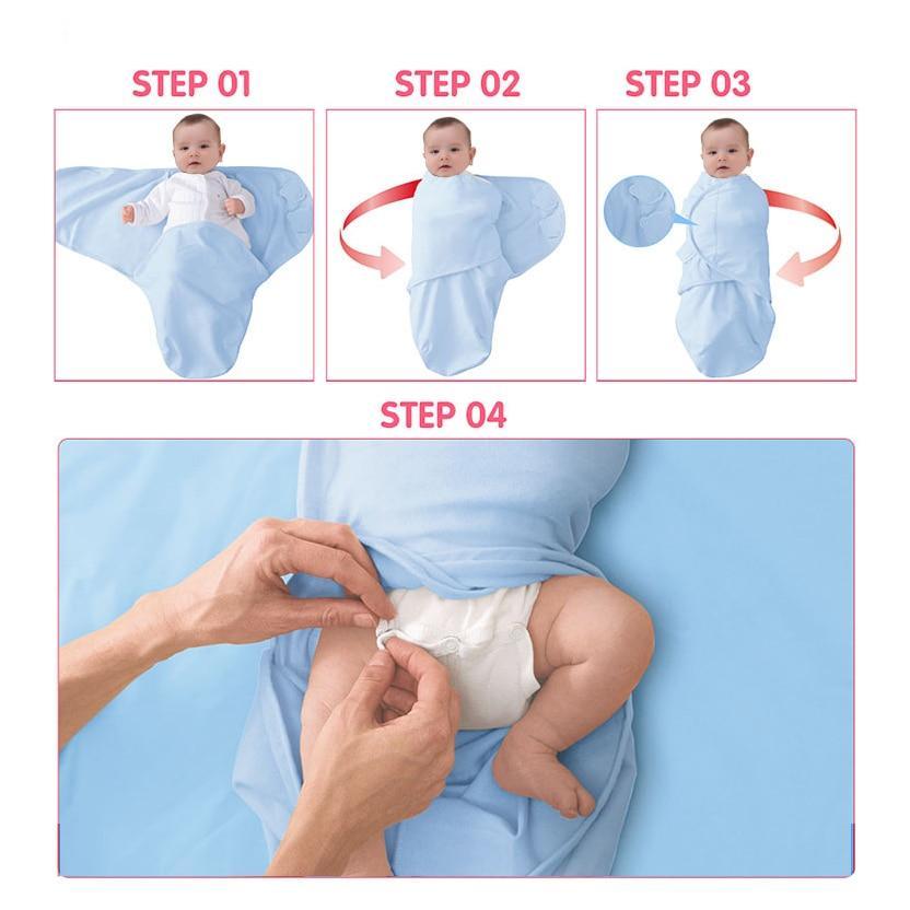 Baby Swaddle Blanket With Cap For Newborn Wrap Cotton Swaddling Bag Baby Envelope Sleep sack Blanket .
