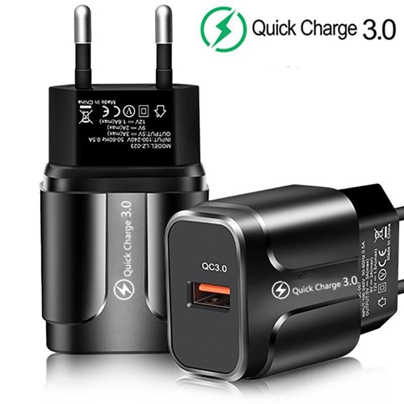 Portable 5V 3A Universal Charger USB Phone Chargers Quick Charge 3.0 Fast Charging