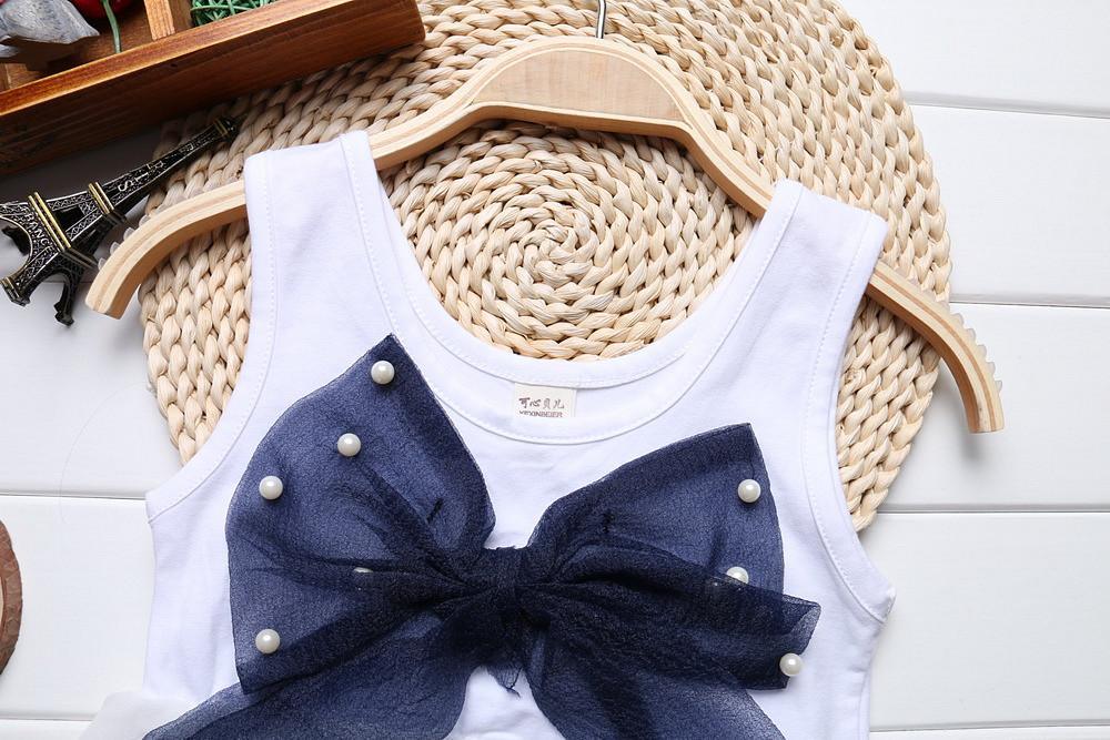 Baby Girl Clothes for Kids with Cute Purple Stripe and Round Neck Sleeveless Chiffon Dresses For Girls