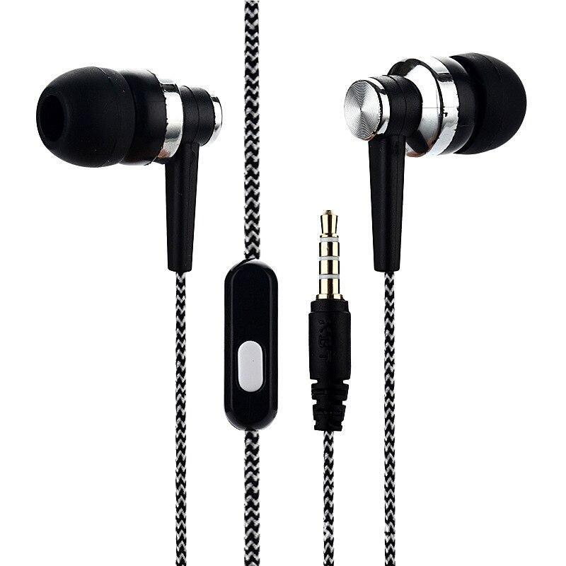 STEVVEX In-ear Braided Wiring Cord Universal Music Subwoofer Earphone Wheat Wire Earphone For Smart Phone and Android Mobile Phone