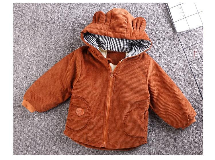 Infant Baby Jacket Autumn Winter Hooded Outerwear Coat / Newborn Jacket.