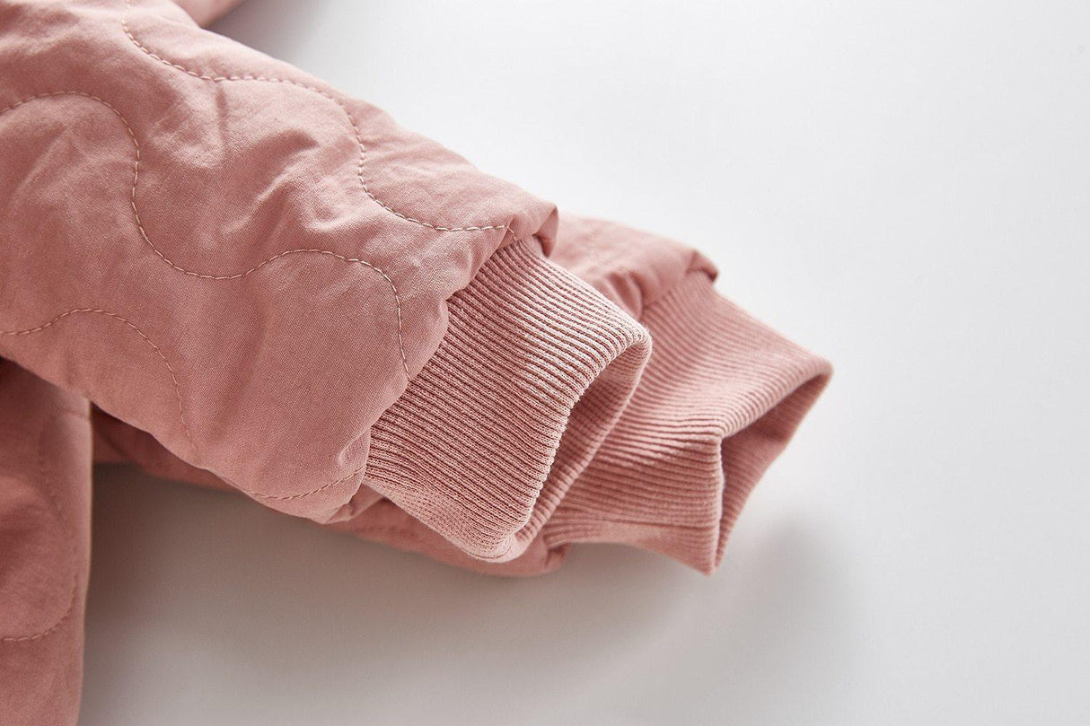Modern Elegant Winter Children's baby Plush Thickened Cotton Jumpsuit Jacket For New Baby Boys and Girls