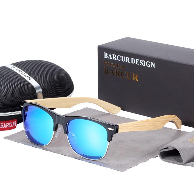 Brand Bamboo Handmade Luxury Polarized Modern and Retro Wood Sunglasses for Men and Women With UV400 Protection