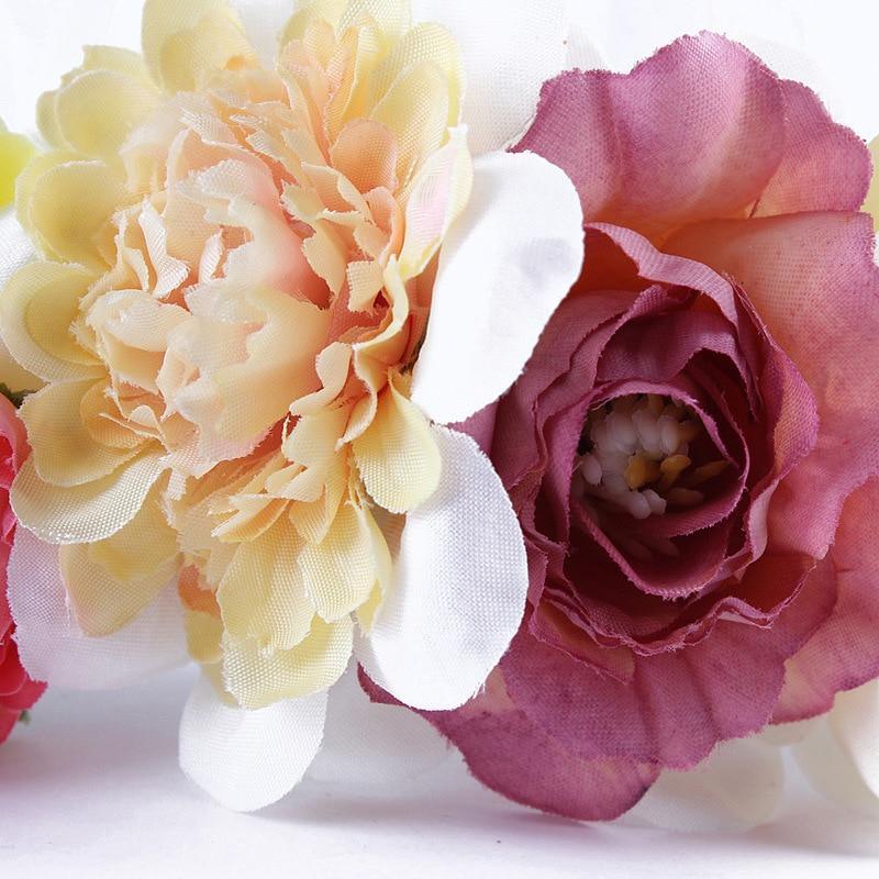 Luxury Modern Brazil Stlye Baby and Mother Feather Flower Headdress Headwear European Flower Headband For Mother and Daughter