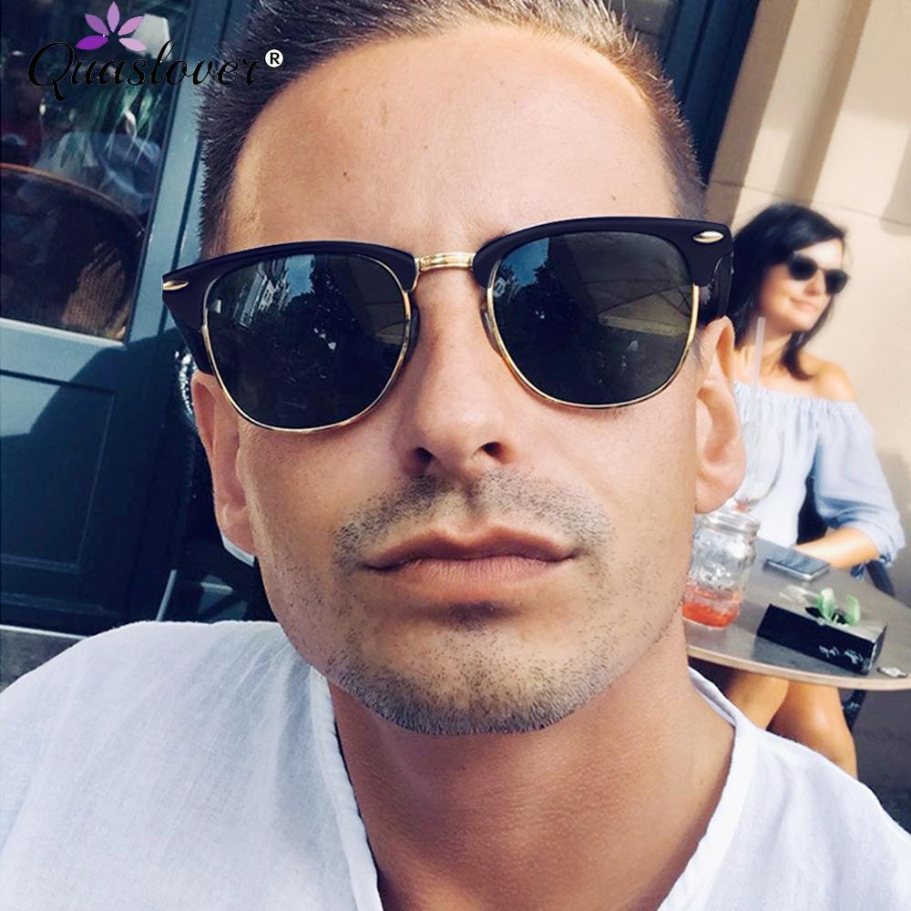 Polarized Semi-Rimless Unisex Man and Woman Classic Vintage Retro Sunglasses With U400 Protection Oculos De Sol Gafas