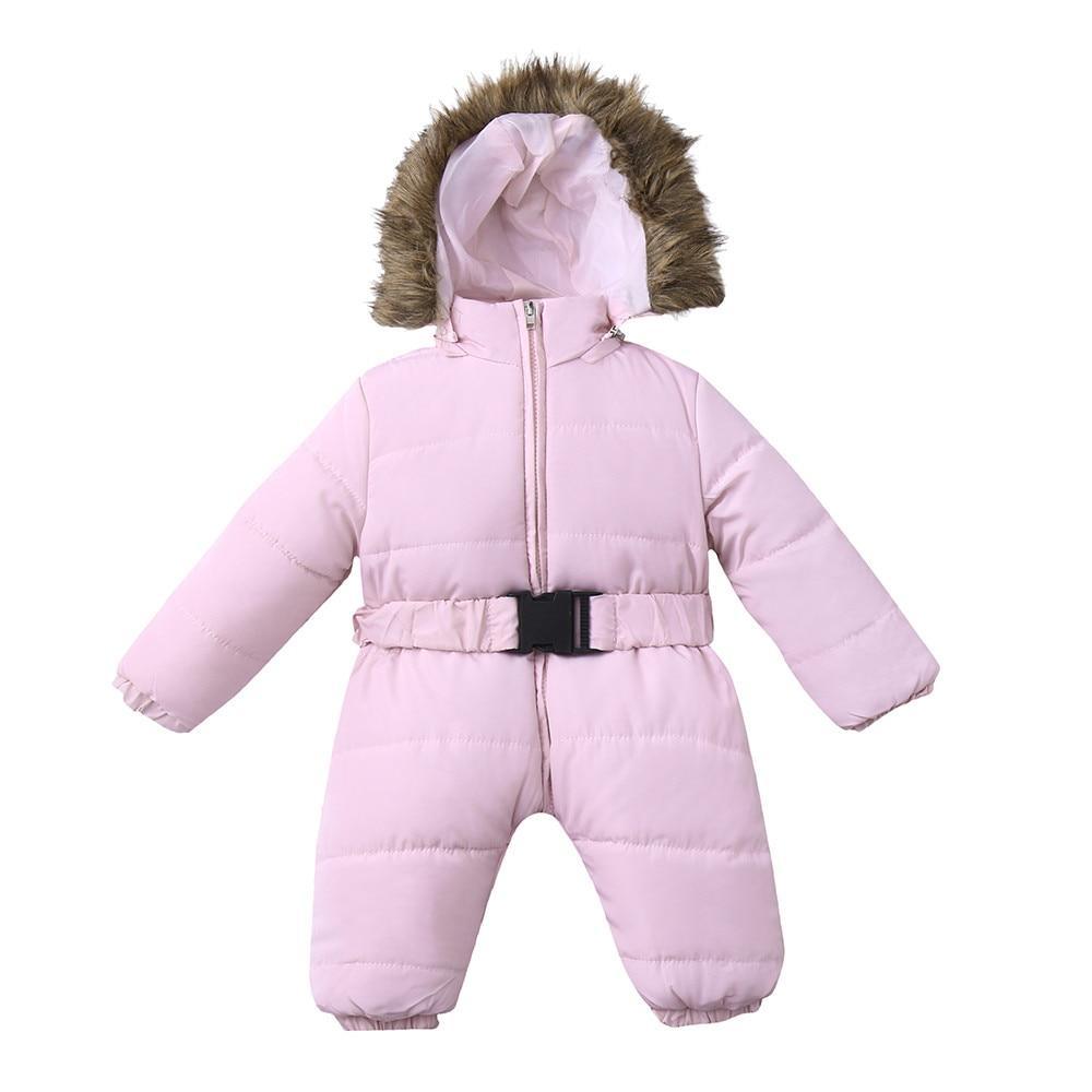 Winter Clothes For Infant Baby Hooded Warm Thick Snowsuit Jumpsuit Romper for Boys and Girls Style