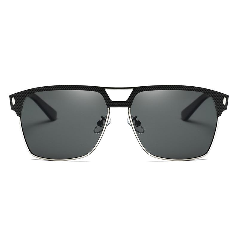 Luxury High Quality Polarized Sunglasses Metal Frame Sunglasses For Men In Business Retro Modern Style With UV400 Protection