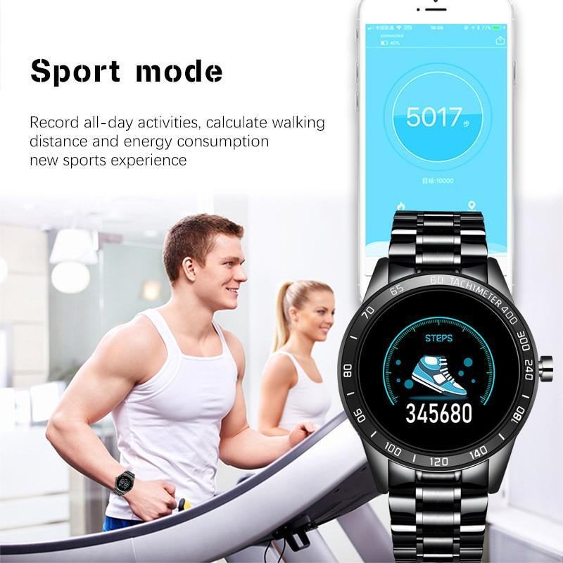 Smart Watch For Men With LED Screen and Heart Rate Monitor Blood Pressure Fitness tracker Sport waterproof Smartwatch