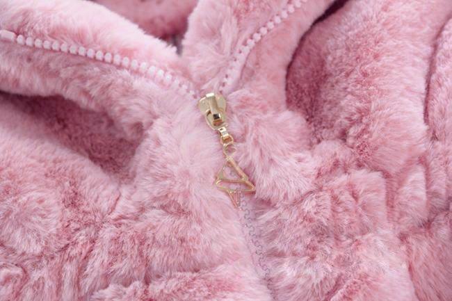 Baby Girl Modern Designer Style Jacket Hooded Cute Thicker Warm Soft Toddler Coat For Kids