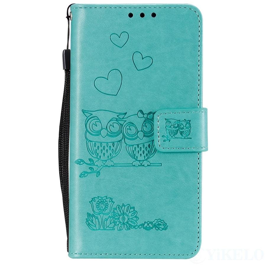 Love Couple Leather Case For iPhone 12 11 Pro mini Phone Flip Wallet Soft Cover Shockproof Floral Cute Modern Leather Wallet Phone Case For iPhone