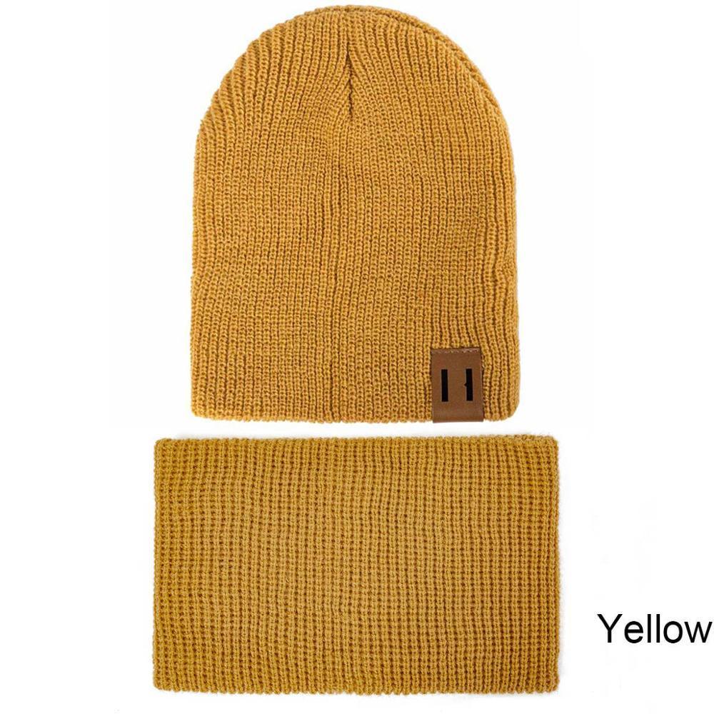 Modern Baby Set Hat Cap and Scrif And Snood Warm Hat Scarf Caps Scarves Knit Hats For Kids