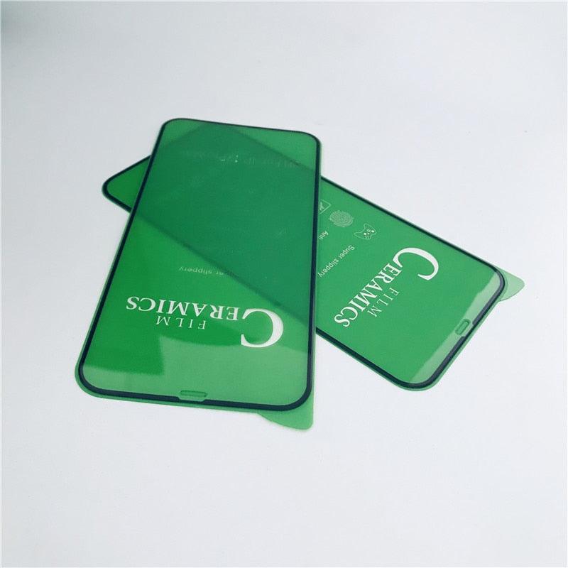 Full Cover Ceramics Screen Protector Explosion-proof Soft Film For iPhone 12 Mini 11 Pro XS Max XR X 8 7 6S Plus SE2 Soft Glass Tempered Glass Screen Protector Compatible iPhone