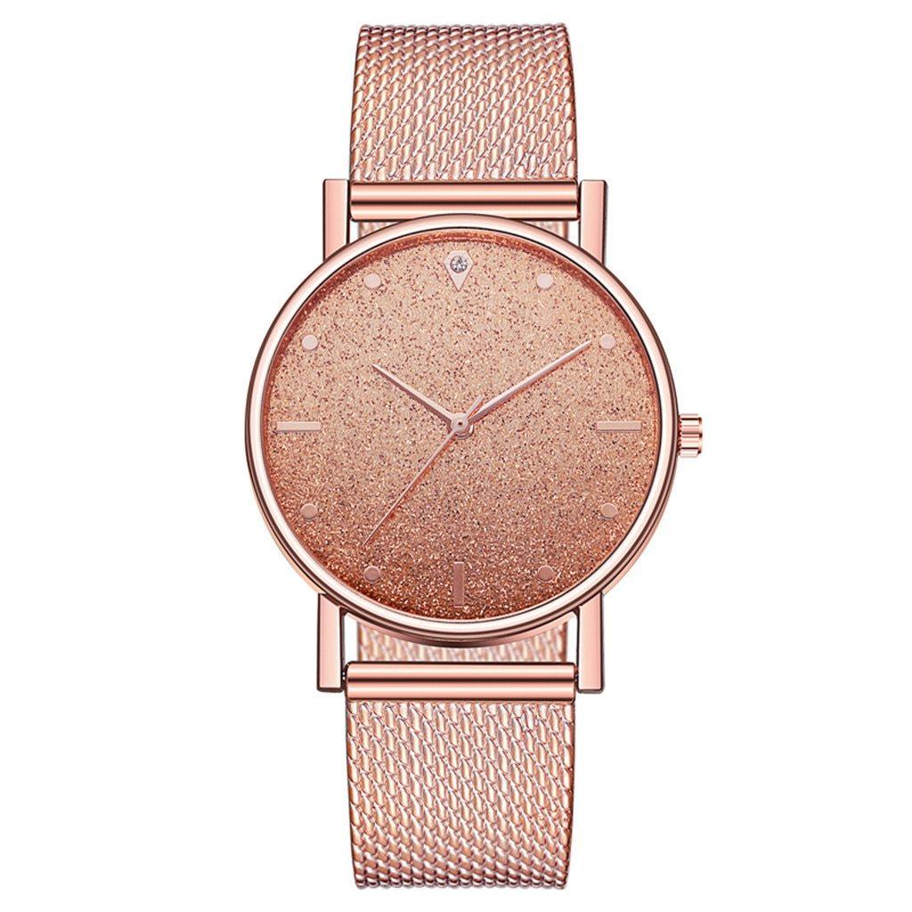 Cusual Ladies Watch Romantic Starry Sky Dial Women's Quartz Fashion Wristwatch For Women and Girls
