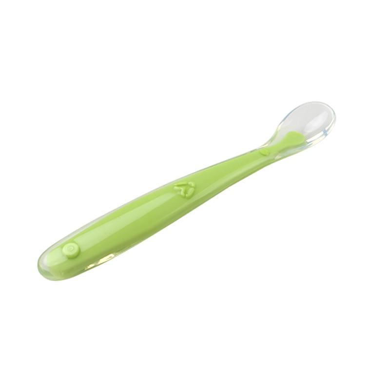 Baby Soft Silicone Spoon Color Temperature Sensing Spoon Children Food For Baby Boys Or Girls Feeding Tools