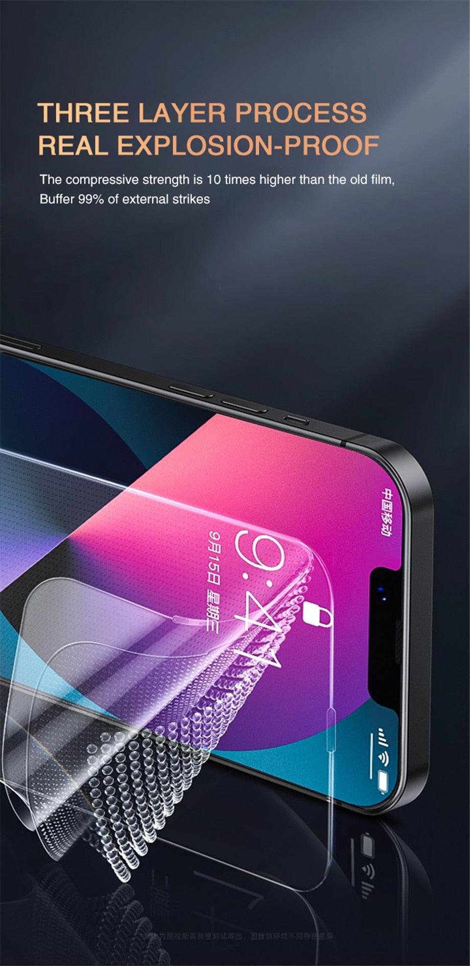 Full Cover Anti-Spy Screen Protector For iPhone 11 12 13 PRO MAX Privacy Glass For iPhone 14 Pro 8 Plus XS Max XR Tempered Glass Anti-Spy Privacy Screen Protector for iPhone