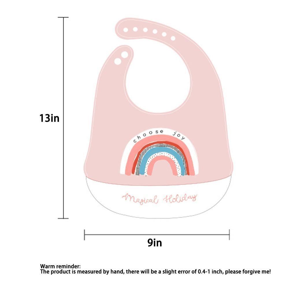 Bib Waterproof Silicone Feeding Saliva Towel Newborn Adjustable Bur Cloth Turban Disposable Cartoon with Elegant Deisgn For Baby and Kids