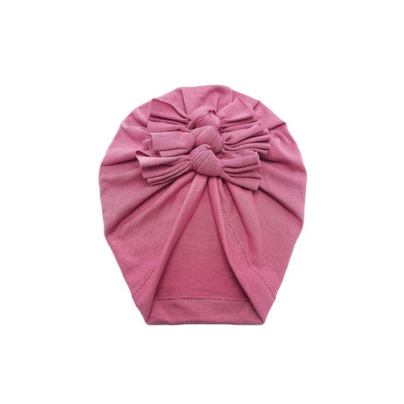 Luxury Modern Baby Headband Hat Bowknot Print Cotton Stretchy Turban Headband Infant Head Wrap Beanie Hat For Babies and Kids