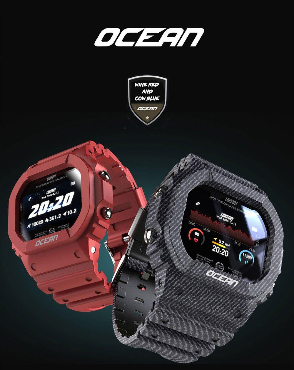 Military Ocean Army Smart Watch For Menand Woman For Fitness and Sport With Tracker Blood Pressure Message Push Heart Rate Monitor and Clock Smartwatc For Android