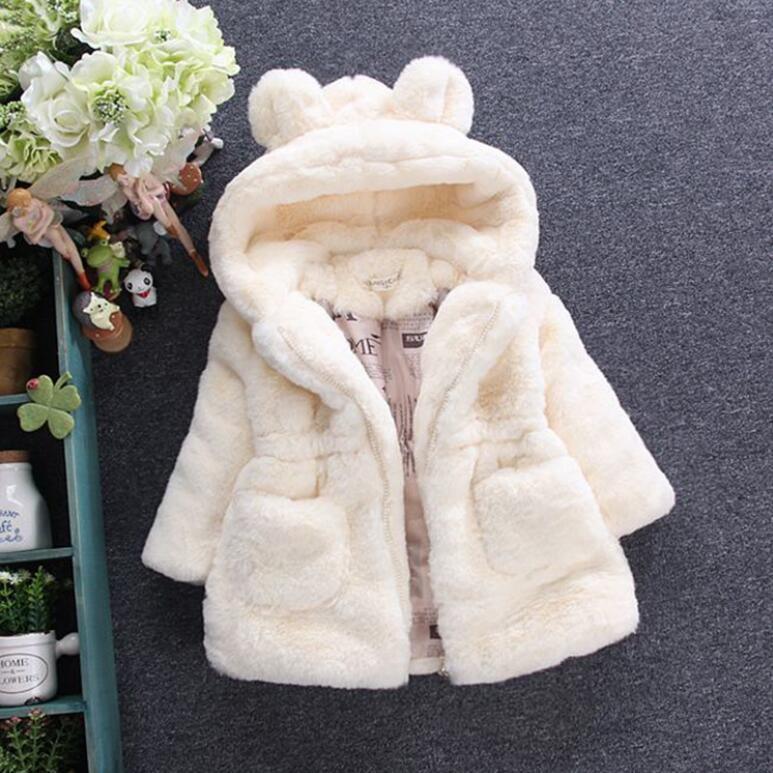 Baby Girl Modern Designer Style Jacket Hooded Cute Thicker Warm Soft Toddler Coat For Kids