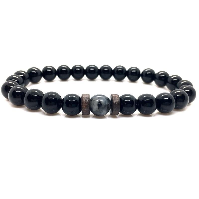 Lava Stone Men Wrist Bracelet Natural Moonstone Bead Tibetan Chakra Diffuser Bracelets For Men Jewelry Cool Gifts