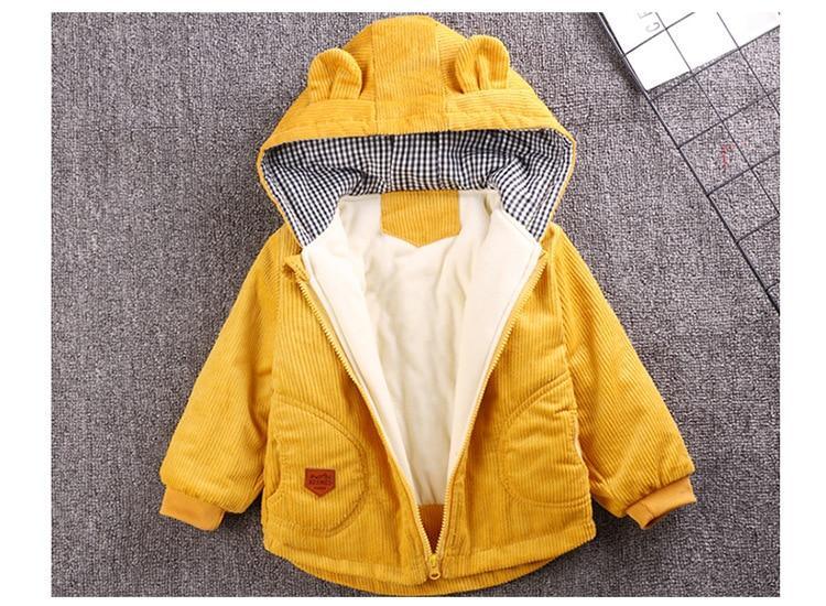 Infant Baby Jacket Autumn Winter Hooded Outerwear Coat / Newborn Jacket.