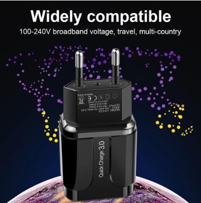 Quick Charge 3.0 USB Charger QC 3.0 Fast Charging Plug Adapter Wall Mobile Phone Chargers