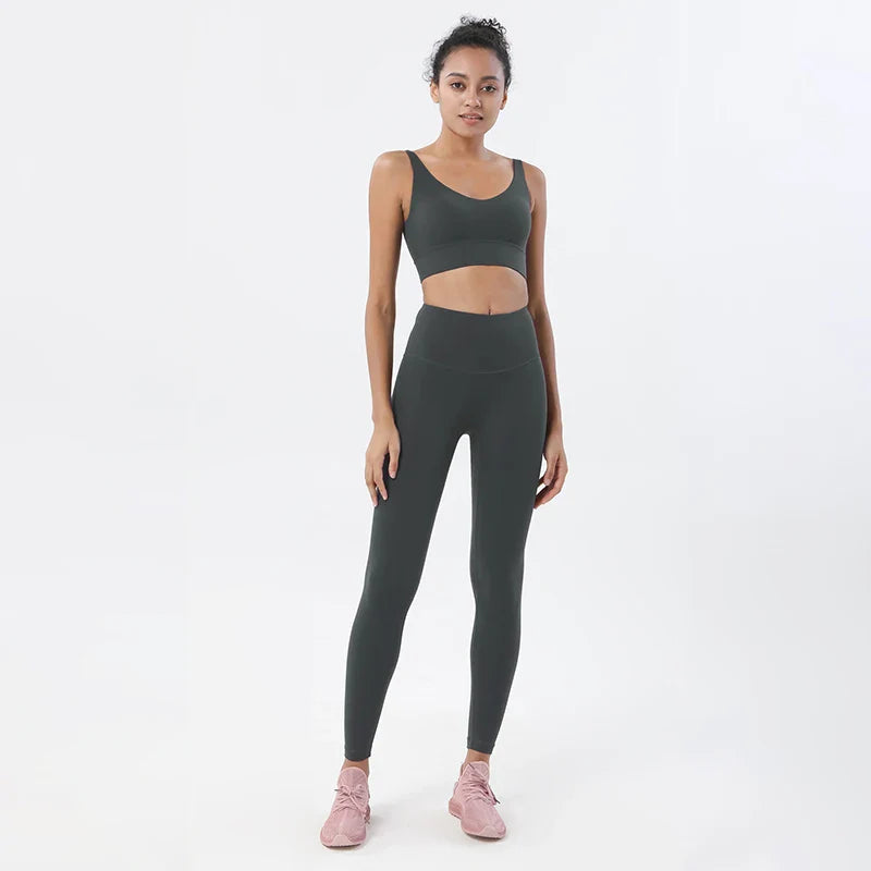 Sportswear Yoga Sets Leggings, & Crop Tops
