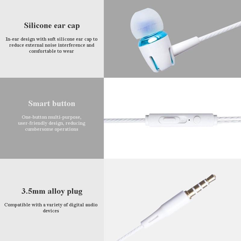 STEVVEX Headphones wired Earphone E18 Adjustable volume pause/play For mobiles earbuds wire Headset for smartphone