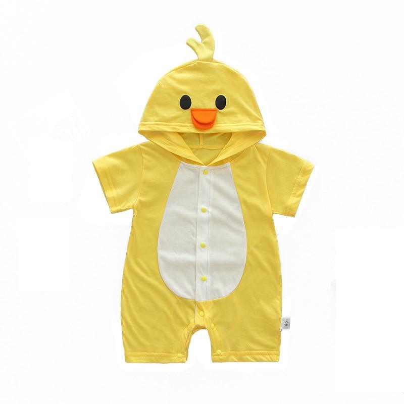 Infant Jumpsuit Summer Romper Cartoon Animal Print Girl and Boy Cotton Suit Newborn Romper Design